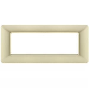 MAM8007-07 Placca in tecnopolimeri CHAMPAGNE 6 POSTI compatibile Bticino MATIX