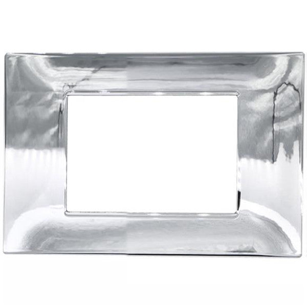 MAP6003-06 PLACCA TECNOPOLIMERI CROMO 3 POSTI COMPATIBILE PLANA