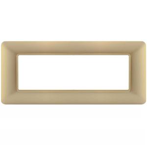 MAPM8007-08 Placca in tecnopolimeri ORO 6 POSTI compatibile Bticino MATIX