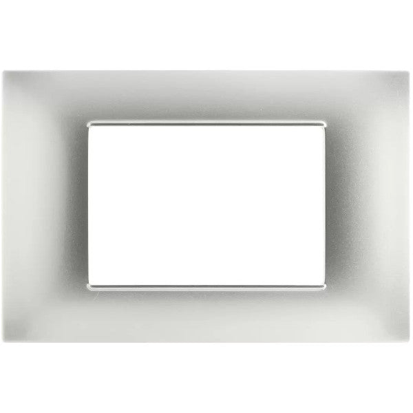MAPM6003-09 PLACCA TECNOPOLIMERI GEM SILVER 3 POSTI COMPATIBILE PLANA