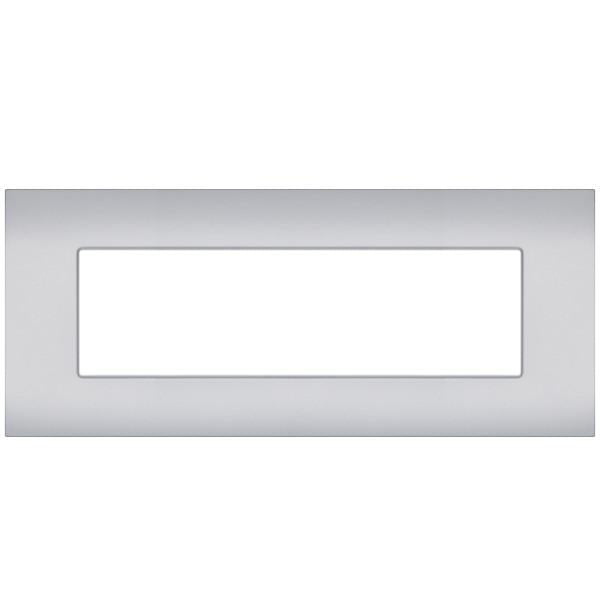 MAPR9007-9 PLACCA TECNOPOLIMERI SUN SILVER 7 POSTI COMPATIBILE VIMAR ARKE'
