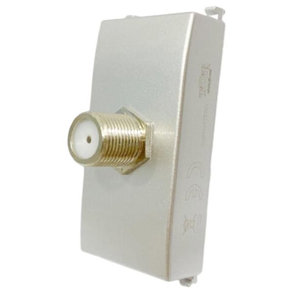 MAP625A PRESA SAT FEMMINA DIRETTA GRIGIO SERIE GEM COMPATIBILE PLANA