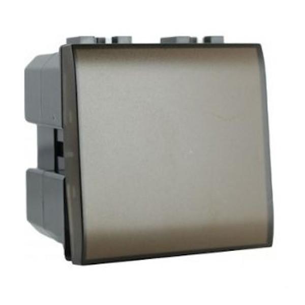 MAP891-2 PULSANTE UNIPOLARE CAMPANELLO SCURO COMPATIBILE BTICINO LIVING