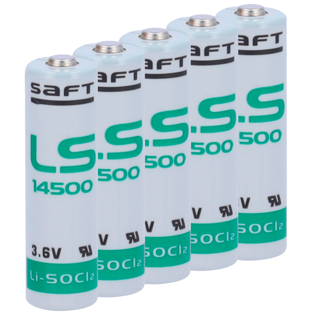 Saft - PacK di pile AA / LS14500 - Voltaggio 3.6 V - Litio / 10 Unità - Capacità nominale 2600 mAh - Compatibile con RSI Videofied - 10XBATT-LS14500-S