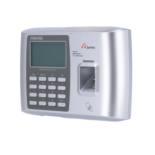 Terminal  Controllo Presenza Anviz - Impronte digitali, schede RFID e tastiera - 2000 registrazioni / 50.000 registri - TCP/IP, USB, WiFi, relè per sirena - 8 Modi di Controllo presenze - Software CrossChex gratuito