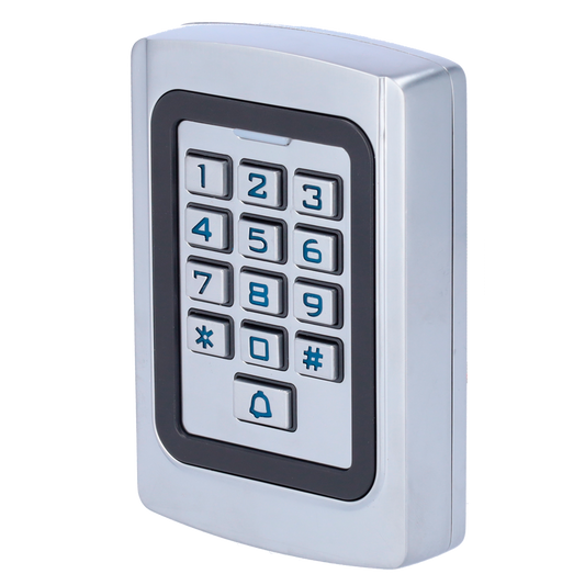 Controllo accessi autonomo - Accesso tramite scheda EM, PIN e App - Uscita Relè, allarme e cicalino - Wiegand 26 e WiFi | Controllo presenze - App Tuya Smart per la gestione e le aperture da remoto - Adatto per esterni IP68