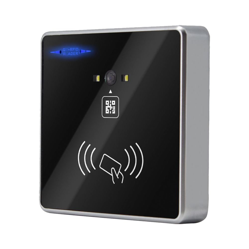 Lettore di accesso da superficie - Accesso tramite scheda EM e QR - indicatore LED e acustico - Wiegand 26/34 - Compatibile con Safire - Adatta per interni
