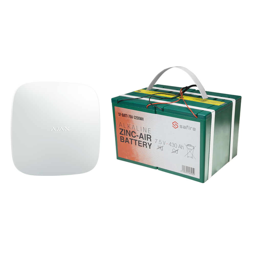 Kit di allarme stand-alone - Hub 2 da 6V e batteria a lunga durata - facile installazione - Durata fino a 12 mesi - Batteria non ricaricabile - Ideale per case vuote