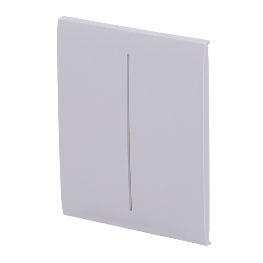 Pannello tattile per doppio interruttore della luce  - Compatibile con AJ-LIGHTCORE-2G - Retroilluminazione a LED - Pannello tattile centrale senza contatto - Colore grigio nebbia - Ajax - LightSwitch CenterButton