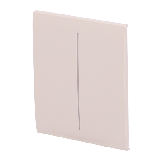 Pannello tattile per doppio interruttore della luce  - Compatibile con AJ-LIGHTCORE-2G - Retroilluminazione a LED - Pannello tattile centrale senza contatto - Colore avorio - Ajax - LightSwitch CenterButton