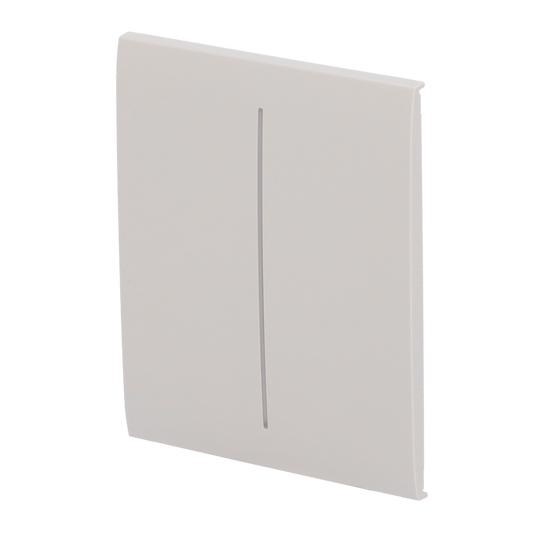 Pannello tattile per doppio interruttore della luce  - Compatibile con AJ-LIGHTCORE-2G - Retroilluminazione a LED - Pannello tattile centrale senza contatto - Colore grigio ostrica - Ajax - LightSwitch CenterButton