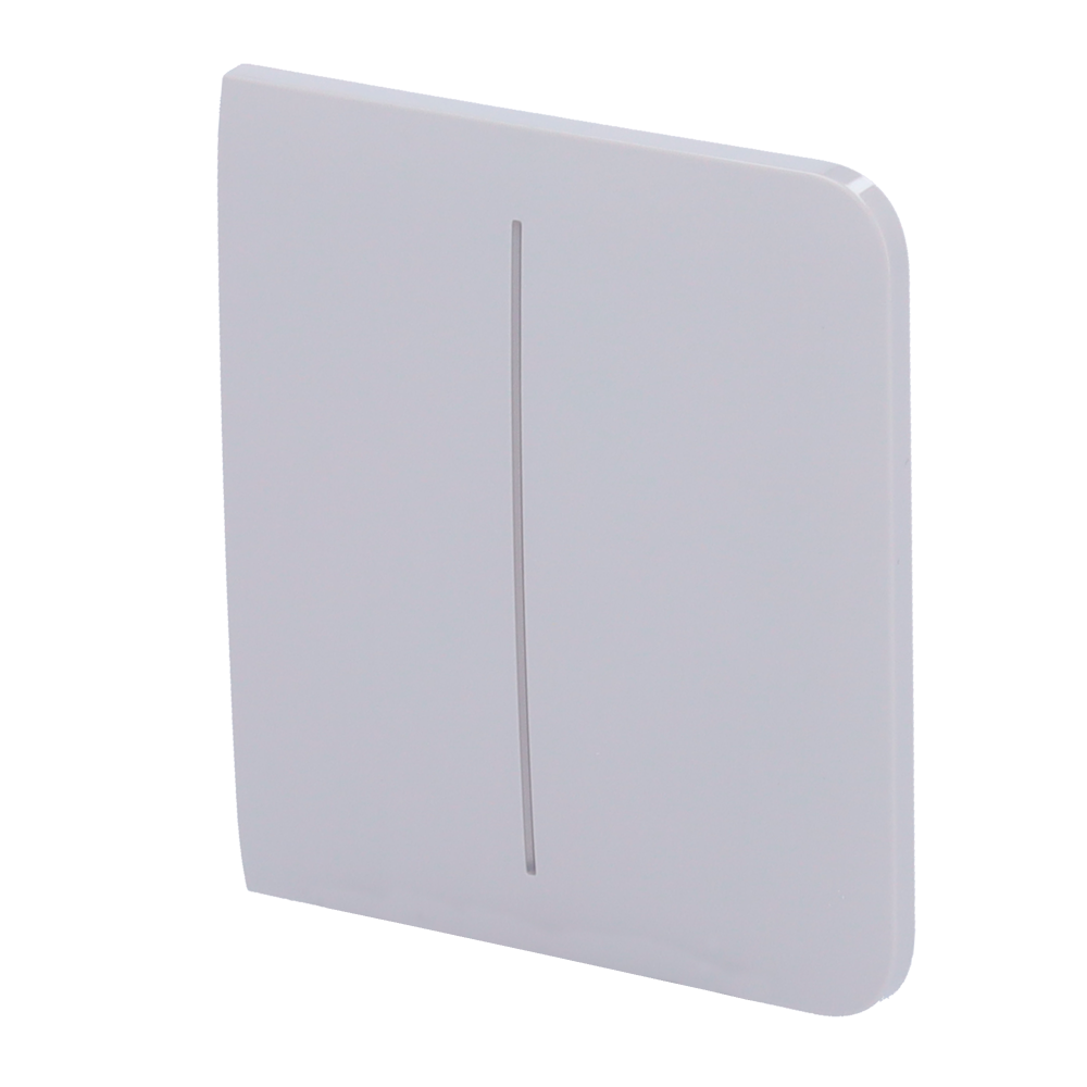 Pannello tattile per doppio interruttore della luce - Compatibile con AJ-LIGHTCORE-2G - Retroilluminazione a LED - Pannello tattile laterale senza contatto - Colore grigio nebbia - Ajax - LightSwitch SideButton
