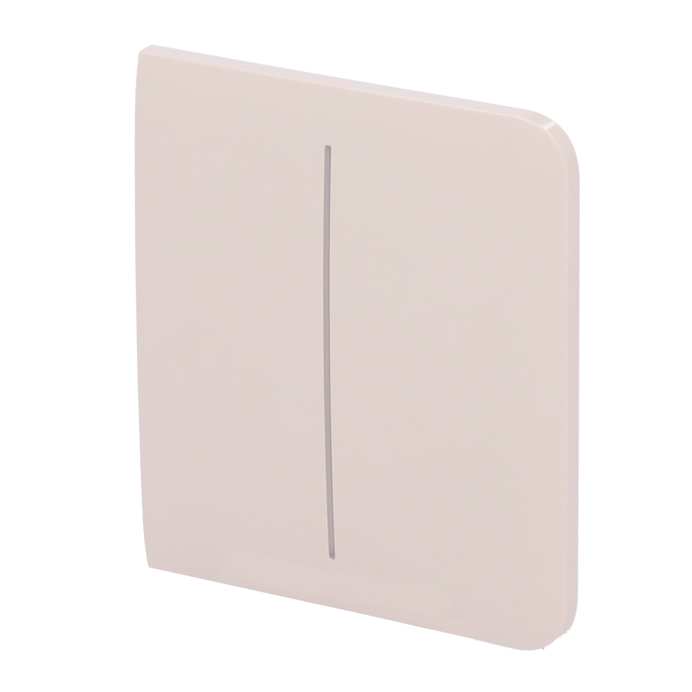 Pannello tattile per doppio interruttore della luce - Compatibile con AJ-LIGHTCORE-2G - Retroilluminazione a LED - Pannello tattile laterale senza contatto - Colore avorio - Ajax - LightSwitch SideButton