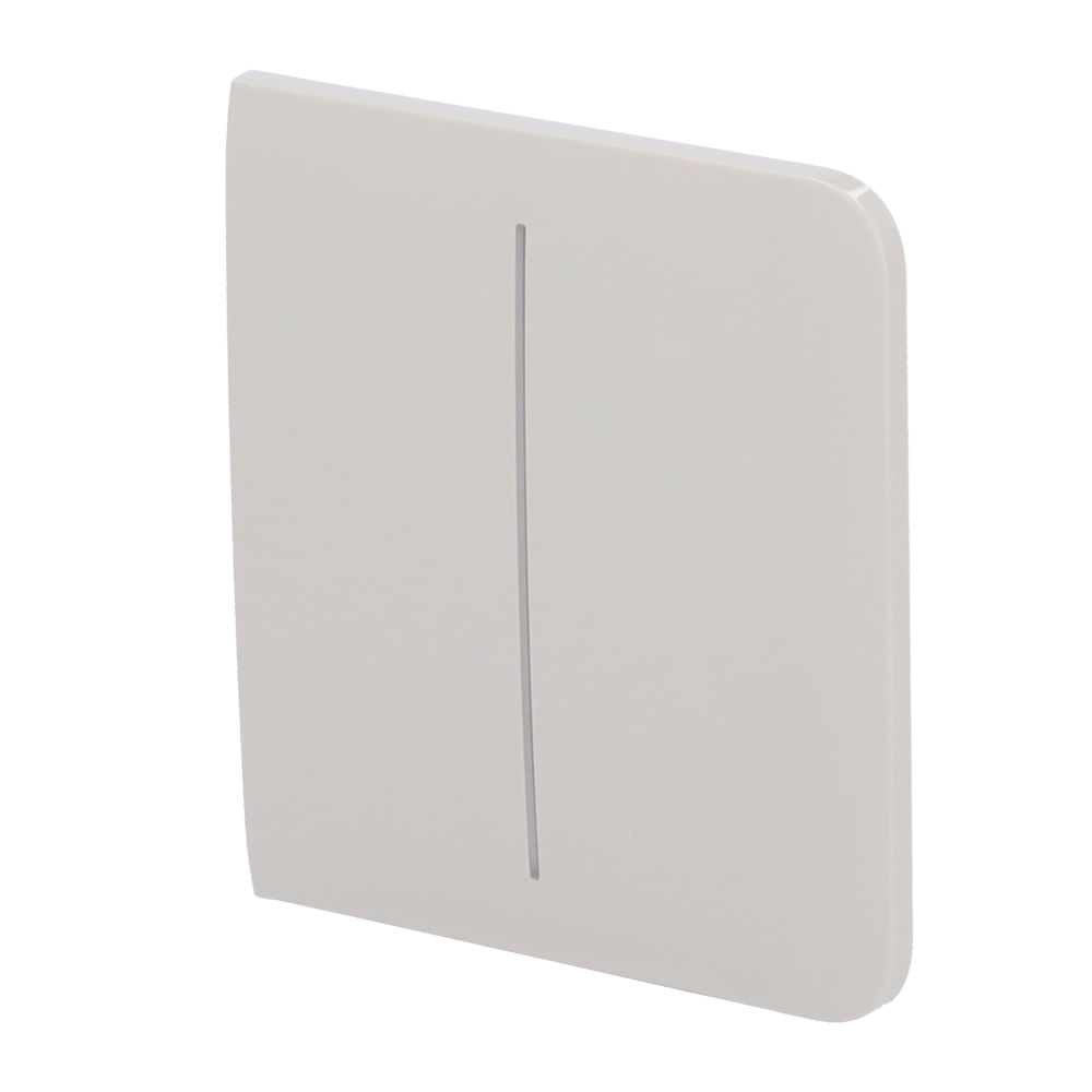 Pannello tattile per doppio interruttore della luce - Compatibile con AJ-LIGHTCORE-2G - Retroilluminazione a LED - Pannello tattile laterale senza contatto - Colore grigio ostrica - Ajax - LightSwitch SideButton