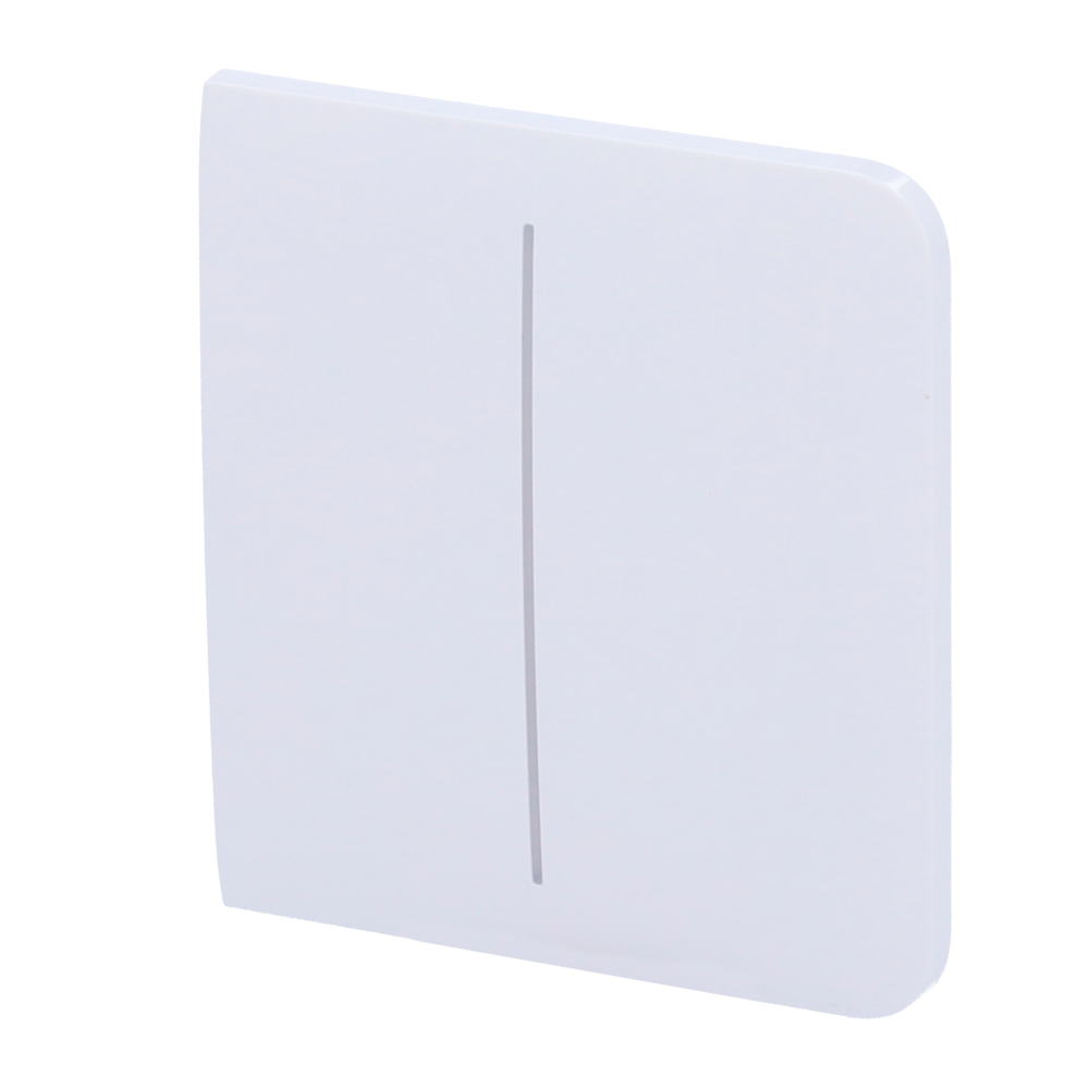Pannello tattile per doppio interruttore della luce - Compatibile con AJ-LIGHTCORE-2G - Retroilluminazione a LED - Pannello tattile laterale senza contatto - Colore bianco - Ajax - LightSwitch SideButton