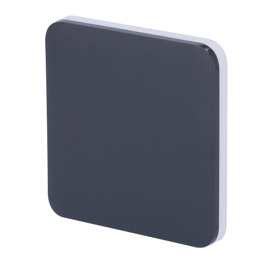 Pannello tattile per interruttore della luce - Compatibile AJ-LIGHTCORE-1G / -2W - Retroilluminazione a LED - Pannello tattile senza contatto - Colore grigio grafite - Ajax - LightSwitch SoloButton