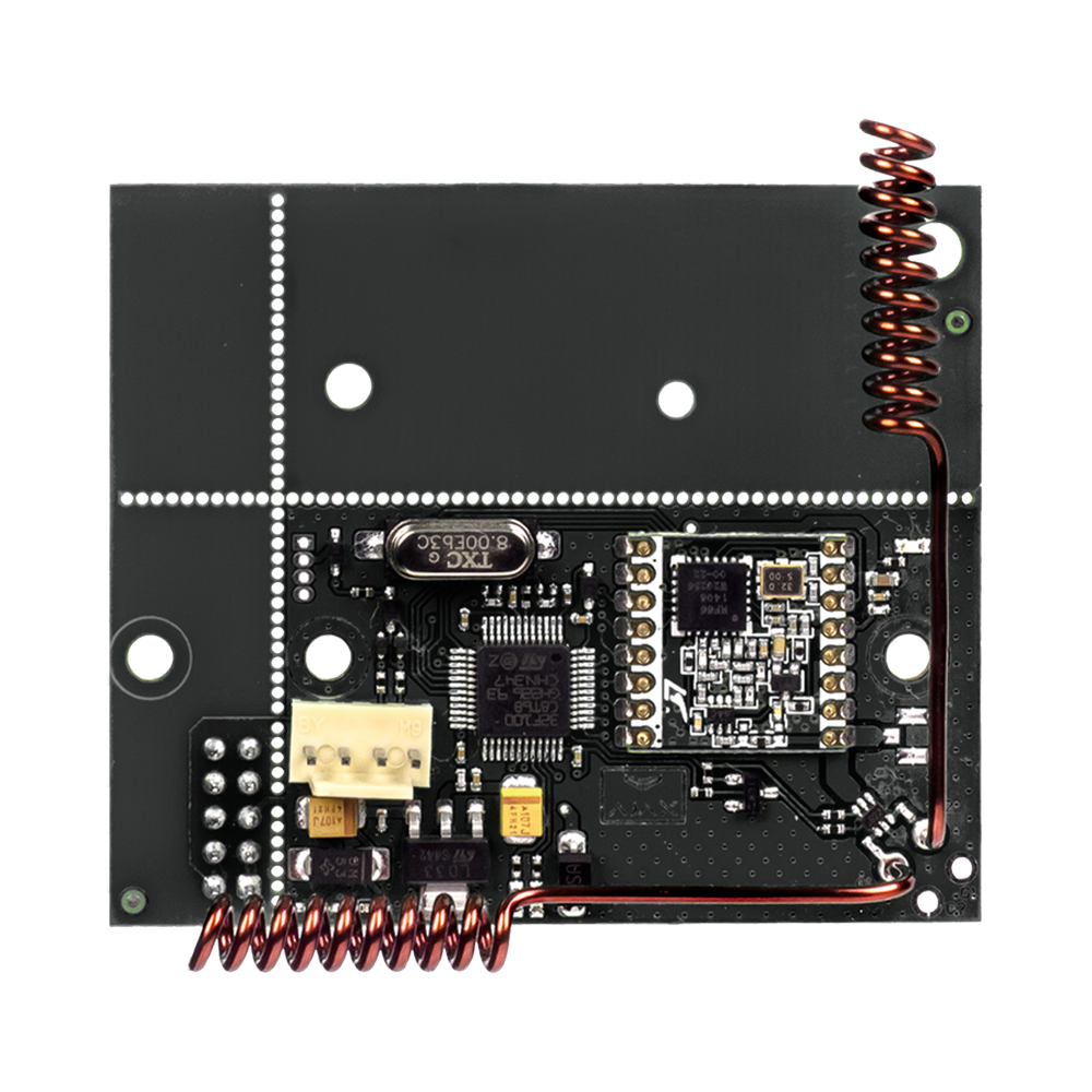 Modulo per integrazione - Dispositivi Ajax con centrale smart home - Fino a 85 dispositivi Ajax - Portata fino a 2 km - Comunicazione serie (interfaccia UART) - Alimentazione DC 5V