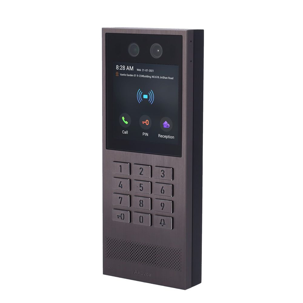 Akuvox - Videocitofono IP 4" con riconoscimento facciale e QR - AK-X912K