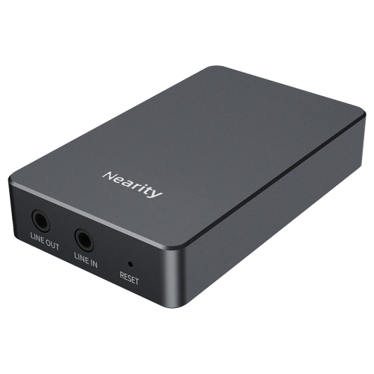 Nearity Dispositivo per conferenze - Conversione bidirezionale  - Design compatto - Connettore jack di ingresso e uscita 3.5mm - Perfetto per aggiungere AW-A11 o AW-A20 alla propria conferenza - Plug & Play
