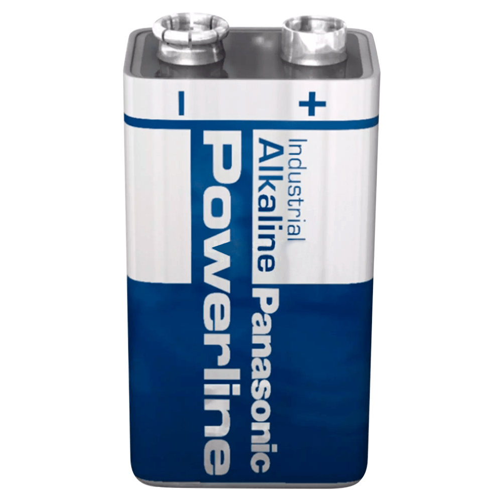 Panasonic - Pila PP3 / 6LR61 - Voltaggio 9.0 V - Alcalina - Capacità nominale 510 mAh - BATT-6LR61