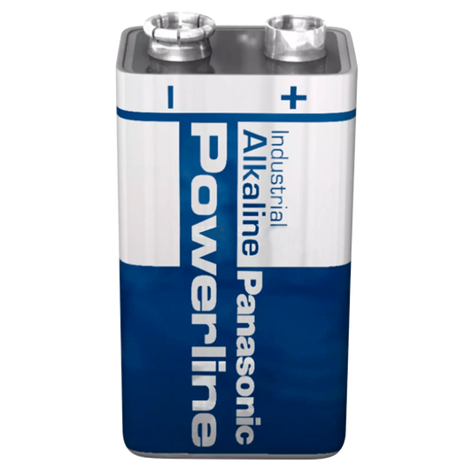 Panasonic - Pila PP3 / 6LR61 - Voltaggio 9.0 V - Alcalina - Capacità nominale 510 mAh - BATT-6LR61