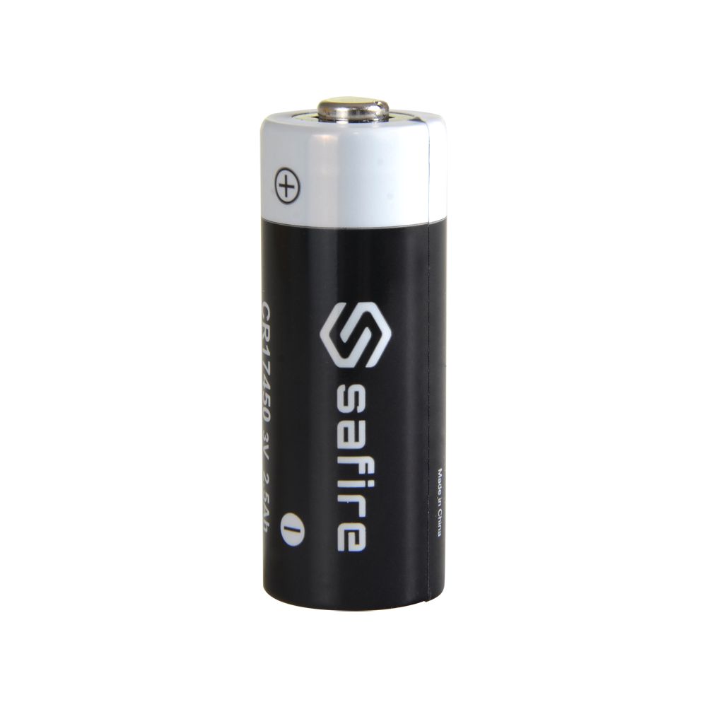 Safire - Pila CR17450 / 4/5A / CR8L - Litio - Voltaggio 3 V - Capacità nominale 2500 mAh - Compatibile con i rilevatori Visonic PG8994 e PG894 - BATT-CR17450
