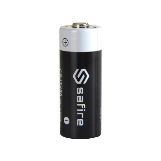 Safire - Pila CR17450 / 4/5A / CR8L - Litio - Voltaggio 3 V - Capacità nominale 2500 mAh - Compatibile con i rilevatori Visonic PG8994 e PG894 - BATT-CR17450