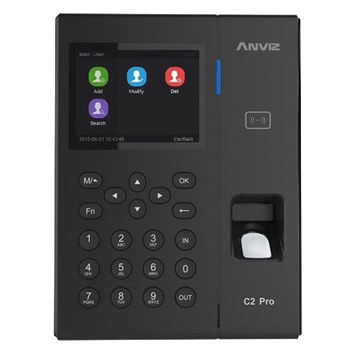 Controllo Presenze e Accessi - Impronte digitali, MF e tastiera - 5000 registrazioni / 100000 registri - WiFi, TCP/IP, USB, RS232, relè - 8 Modi di Controllo presenze - Software di CrossChex e Cloudclocking