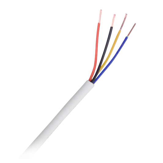 4 conduttori - Conduttore Rame elettrolitico flessibile Classe 5 - Schermo Alluminio poliestere+drenaggio CuSn - Bobina da 100 metri - Certificato CPR Cca -1sb, a1, d2 - Poche perdite