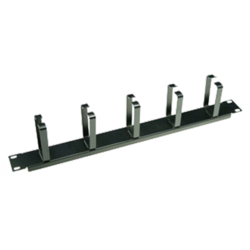 Organizzatore di cavi - Valido per rack di 19" - Altezza 1U - Colore nero - Permette una facile installazione del cablaggio - CBM-1U