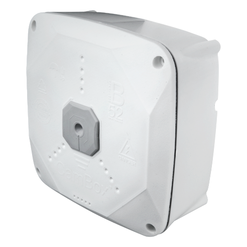 Scatola di giunzione per telecamere dome - Doppia sigillatura per esterni - Colore bianco - CBOX-B52PROS