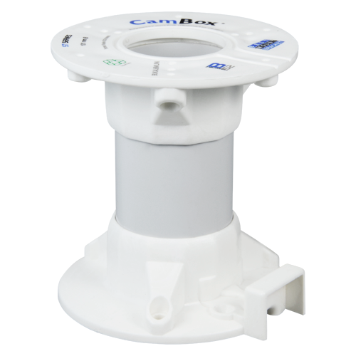 Staffa a tetto - Altezza 10 cm - Adatto per uso in interni ed esterni - Colore bianco - Fabbricato in plastica