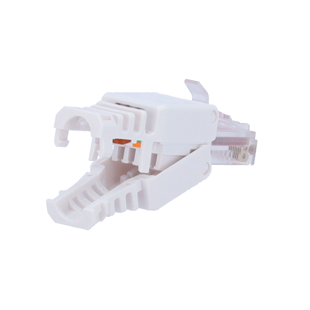 Connettore per cavi UTP - Connettore uscita RJ45 - Compatibile UTP categoria 6 - Facile installazione senza necessità  di strumenti