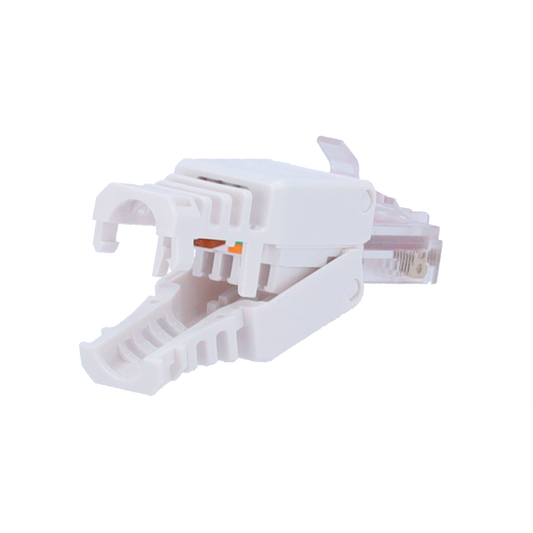 Connettore per cavi UTP - Connettore uscita RJ45 - Compatibile UTP categoria 6 - Facile installazione senza necessità  di strumenti