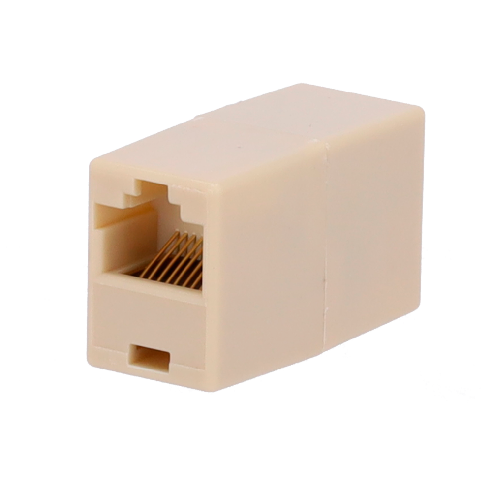 Connettore - Giunto per cavo UTP - Connettore ingresso RJ45 - Connettore uscita RJ45 - Compatibile UTP categoria 5E - Poche perdite