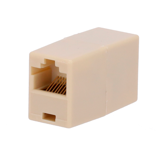 Connettore - Giunto per cavo UTP - Connettore ingresso RJ45 - Connettore uscita RJ45 - Compatibile UTP categoria 5E - Poche perdite