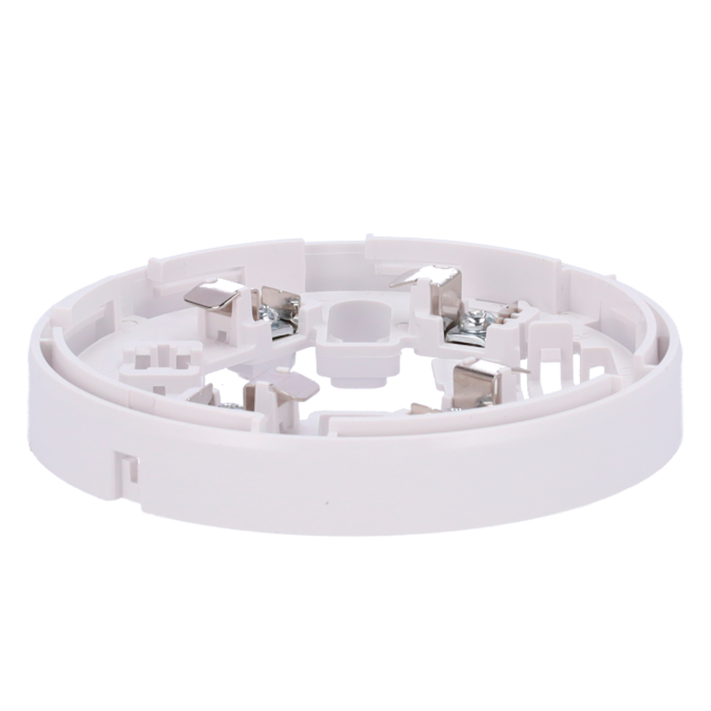 Base a basso profilo - Compatibile con i rilevatori DMTECH V2 - Necessario per l'installazione del rilevatore - Semplice marchio di montaggio - Compatibile con indicatore luminoso di azione