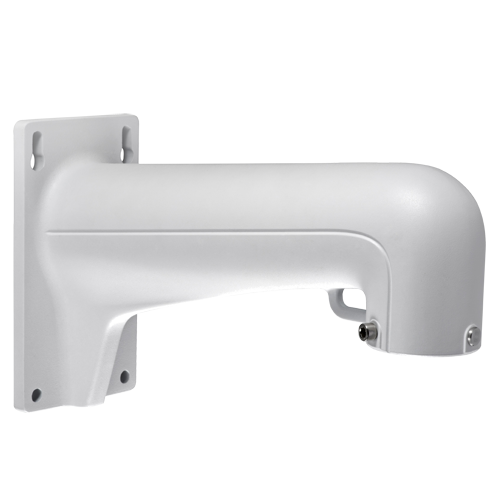 Staffa a parete - Per telecamere dome - Adatto per esterni - Colore bianco - Compatibile con Hiwatch Hikvision - Passacavo