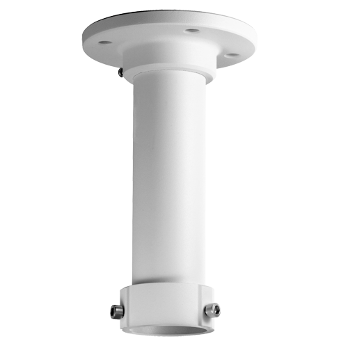 Staffa a tetto - Per telecamere dome - Adatto per esterni - Colore bianco - Compatibile con Hiwatch Hikvision - Passacavo