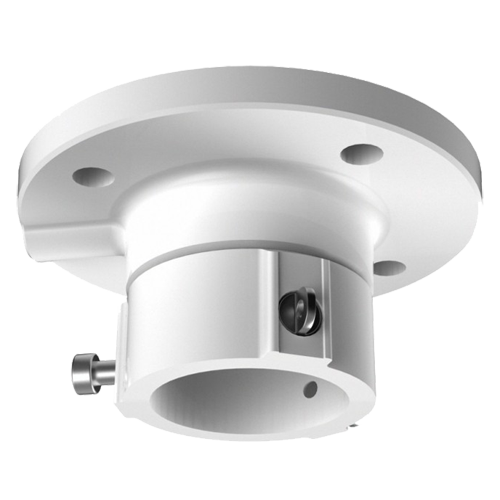 Staffa a tetto - Per telecamere dome - Adatto per esterni - Colore bianco - Compatibile con Hiwatch Hikvision - Passacavo