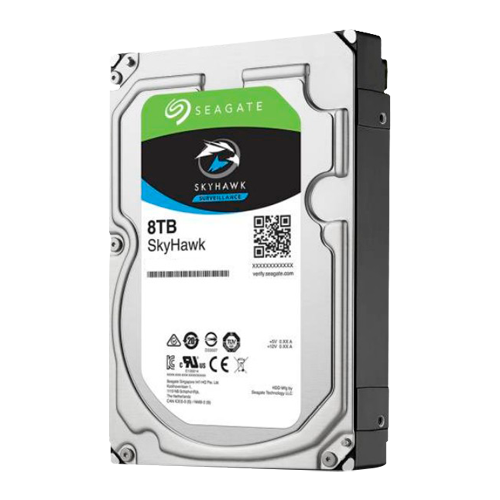 Hard Disk Seagate Skyhawk - Capacità  8 TB - Interfaccia SATA 6 GB/s - Modello ST8000VX004 - Speciale per Videoregistratori - Da solo o installato su DVR