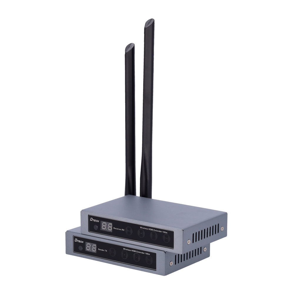 Extender wireless HDMI - Trasmettitore e ricevitore - Distanza 100 m - Protocollo WiFi 2.4GHz e 5.8GHz  - Fino a 1080p @60Hz - Alimentazione DC 5 V
