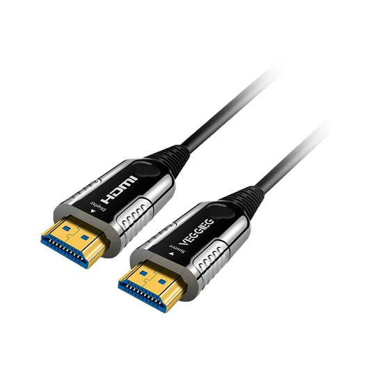 Cavo HDMI in fibra ottica - Connettori HDMI tipo A maschio - Supporto 4K@60 Hz - 100 m - Il cavo non è reversibile - Colore nero