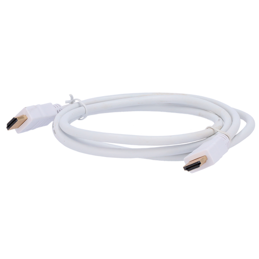 Cavo HDMI - Connettori HDMI tipo A maschio - Alta velocità  - 1 m - Colore bianco - Connettori anticorrosione