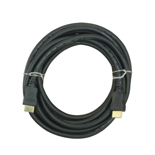 Cavo HDMI - Connettori HDMI tipo A maschio - Alta velocità  - 5 m - Colore nero - Connettori anticorrosione