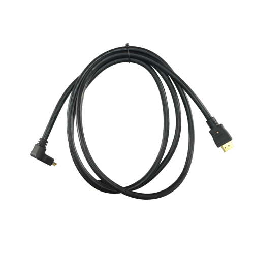 Cavo HDMI - Connettori HDMI tipo A maschio - Connettore a strati 90° - 1.8 m - Colore nero - Connettori anticorrosione