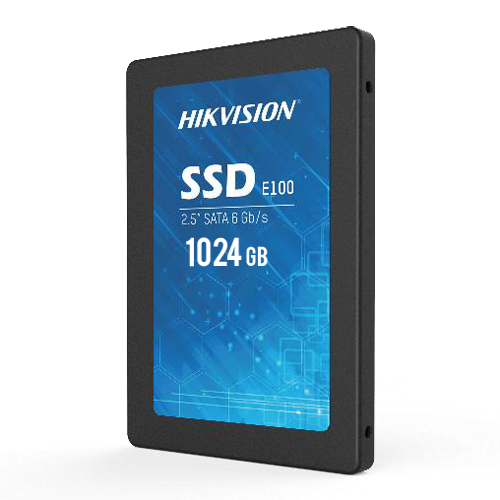 Hard disk Hikvision SSD 2.5" - Capacità  1024GB - Interfaccia SATA III - Velocità  di scrittura fino a 500 MB/s - Lunga durata - Ideale per la videosorveglianza