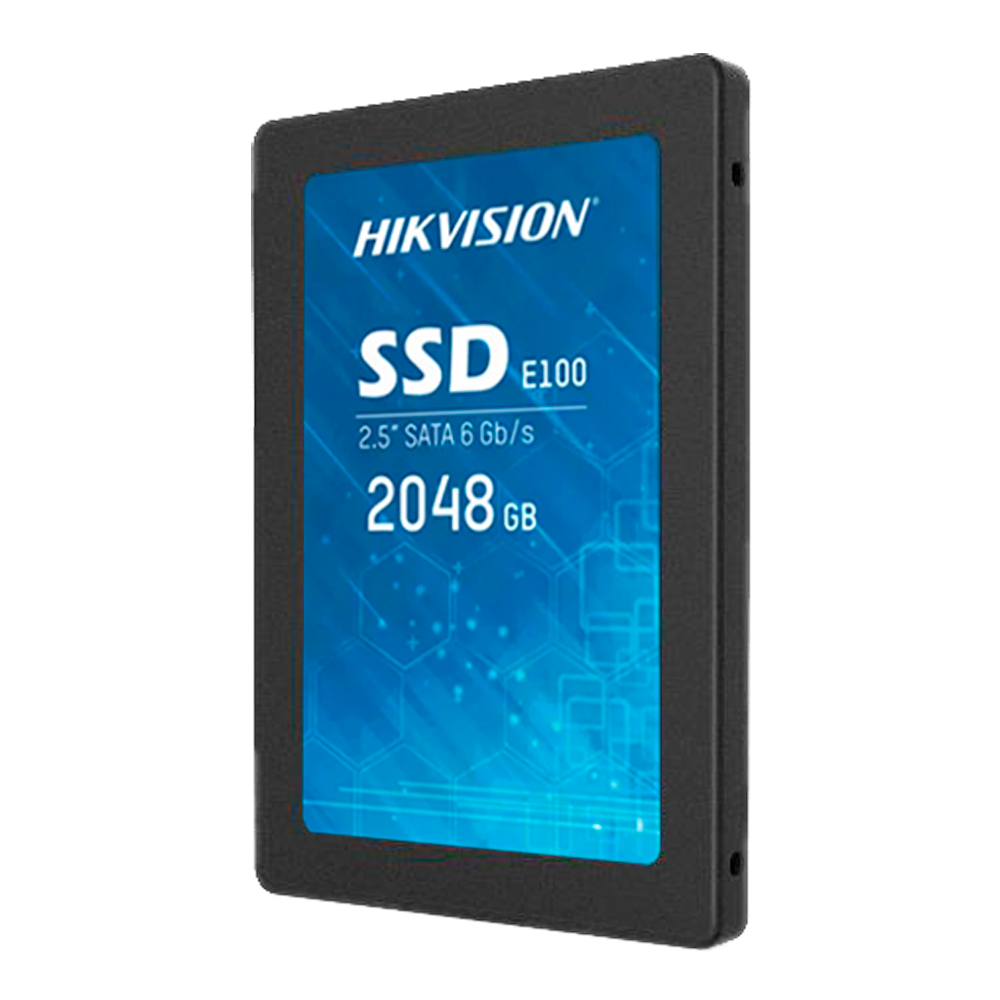 Hard disk Hikvision SSD 2.5" - Capacità  2 TB - Interfaccia SATA III - Velocità  di scrittura fino a 430 MB/s - Lunga durata - Ideale per la videosorveglianza