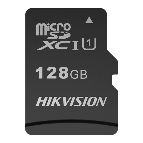 Scheda di memoria Hikvision - Capacità  128 GB - Classe 10 U1 - Fino a 300 cicli di scrittura - FAT32 - Ideale per cellulari, tablet, ecc