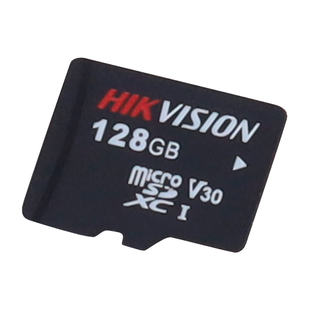Scheda di memoria Hikvision - Tecnologia 3D TLC NAND - Capacità  128 GB - Classe 10 U3 V30 - Piùdi 3000 cicli di lettura/scrittura - Adatto per dispositivi di Videosorveglianza